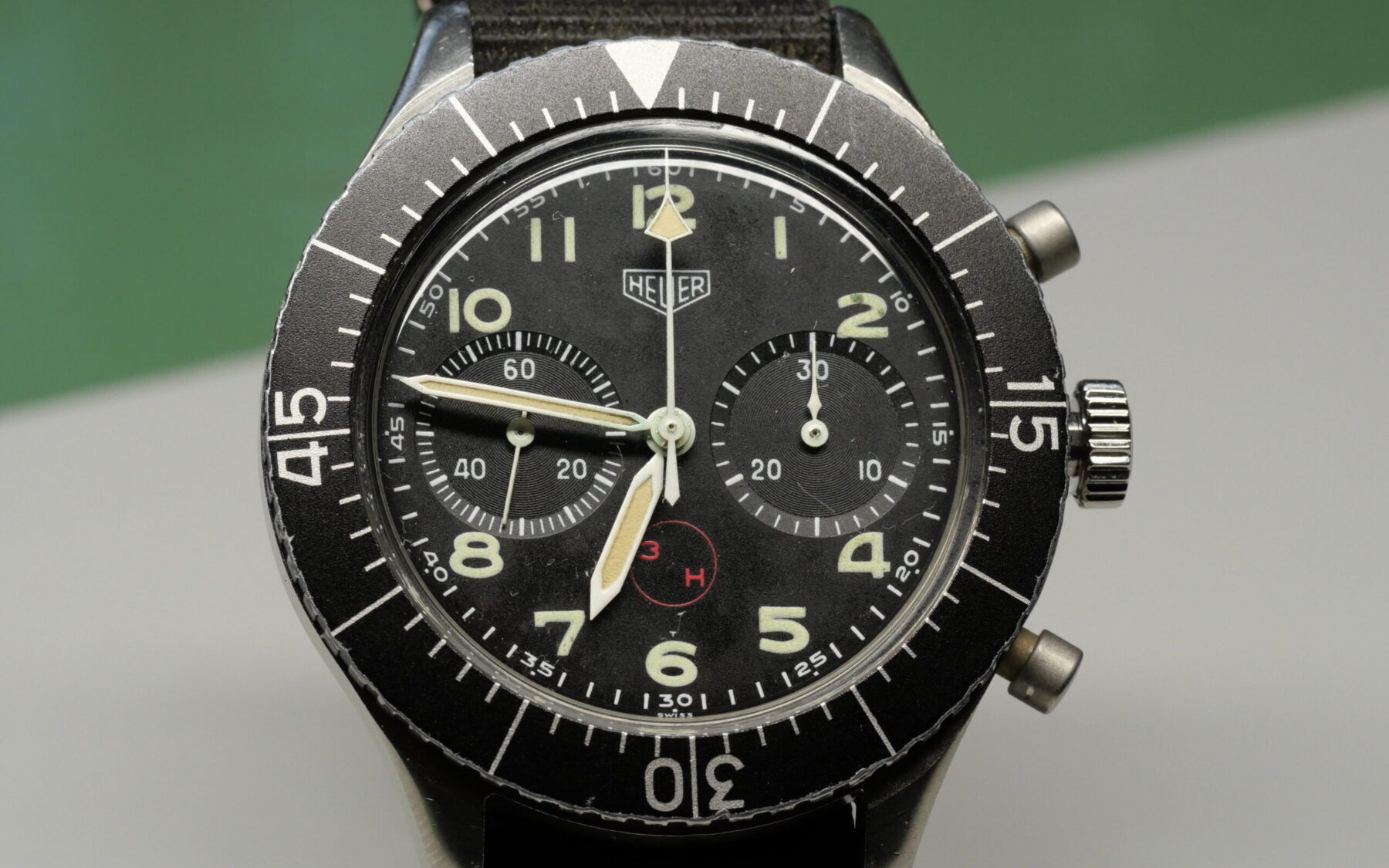 Werkstattbericht Heuer Bund 1550SG Chronograph